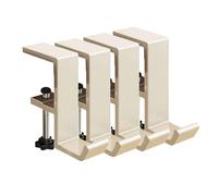 Cikiki 4Pack Mantle Hanger Hook for Garland, Adjustable Heavy Duty Brick Hanger,Metal Hooks for Hanging Christmas Stockings Suitable for Shelf Table Edge