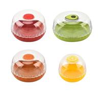 Cikiki 4Pcs Avocado Saver,Onion Storage Fruit Storage Containers for Fridge,Reusable Fridge Fresh Food Storage for Fruits, Onions, Lemons, and Potatoes