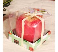 Cikiki Apple Shaped Christmas Candle,3D Simulation Fruit Scented Candles,Creative Ornaments Aromatherapy Candles Gifts for Christmas Party Home Table Decor