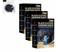 Cikiki Black Fabric Dye for Clothes,Black Natural Dye Garment Darkening Tablets Paint Tablets for Cotton Linen Jeans Rayon Silk,12 Sheets/Box