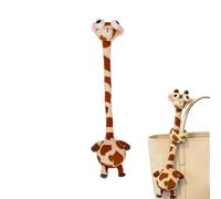 Cikiki Cute Long-Necked Animals Keychain,Cartoon Plush Animal Necklace Knot Keychain,Chicken Backpack Charms Gift for Bag Handbag