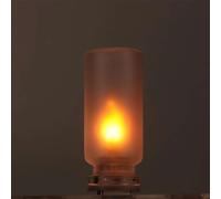 Cikiki Dancing Flame USB Car Light,Halloween Flickering Flame USB Interior Car Lights,Mini LED Bulb for Camping, Party, Bedroom, Desktop Decoration