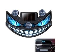 Cikiki Devil Eyes Light for Car Windshield,Rechargeable Solar-Powered Wireless Car Window LED Ambient Lamp,Suction Cup Warning Light for SUV, Truck,Van,RV