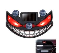 Cikiki Devil Eyes Light for Car Windshield,Rechargeable Solar-Powered Wireless Car Window LED Ambient Lamp,Suction Cup Warning Light for SUV, Truck,Van,RV