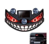 Cikiki Devil Eyes Light for Car Windshield,Rechargeable Solar-Powered Wireless Car Window LED Ambient Lamp,Suction Cup Warning Light for SUV, Truck,Van,RV