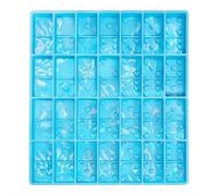 Cikiki Domino Molds for Epoxy Resin,Holographic Silicone Domino Resin Molds,Shiny & No Scratches & Durable,Mold for Resin Casting Jewelry Making DIY Craft