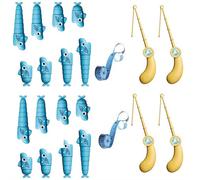 Cikiki Extendable Fishing Table Games for Adults & Teens,Who Can Catch Longest Fish Game,Easy to Use Stress Relief Activities Family Board Games for Party Date Night Home