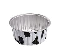 Cikiki Foil Cupcake Liners, 10pcs 130ml Ramekins, Aluminum Foil Muffin Liners Cups with Lids, Cupcake Holder, Disposable Aluminum Foil Cupcake Baking Cups Holders Cases Boxes Pans with Lids