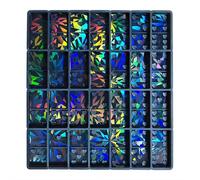 Cikiki Holographic Chocolate Moulds, Resin Silicone Chocolate Candy Bar Deep Easy Release Thick Mold, Deep Chocolate Candy Mould for Reusable DIY Baking Wax Melts,Gift for Christmas Holiday