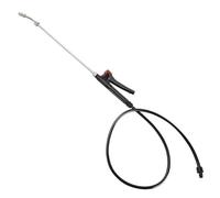 Cikiki Metal Sprayer Wand Replacement,29" Stainless Steel Spray Wand with Ergonomic Hose,Universal Retractable Sprayer Wand for Garden Plant Watering & Outdoor Cleaning