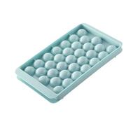 Cikiki Round Ice Cube Tray Set with Lid & Bin - Stackable Makes Small Pellet Ice Balls for Freezer