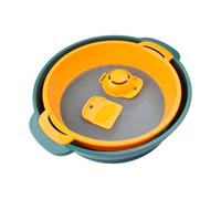 Cikiki Stackable Mesh Screen Trimming Tray Set for Cannabis - Round Pollen Screen Set Trimming Container - Space Saving Design Lightweight - Net For Baking - Kitchen Ready