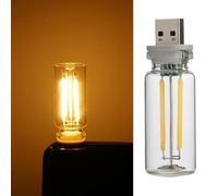 Cikiki USB Retro Car Interior Atmosphere Lights, Touch Adjustable Plug-in USB Automotive Night Lamps, Mini LED Bulb Lamp for Car, Bedroom