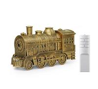 Cikiki Vintage Steam Train Aromatherapy, 2026 New 300ML Essential Oil Diffuser Humidifier with 2-Color LED Light/2 Mist Modes Home Decor