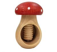 Cikiki Wooden Mushroom Shaped Walnut Wood Clip, Portable Cracking Tool For Walnuts, Hazelnuts & Chestnuts, Durable Wooden Kitchen Tool For Easy Nut Cracking