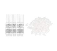 Cikonielf 100PCS Soft Pet Cat Nail Caps Claws Safe Anti Scratch Dog Claw Protector Covers with Instructions With multiple options.(White L)