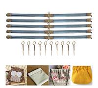 Cikonielf 10Pcs Metal Internal Flex Frames Closure Handbag Hinges Spring Clip Bag Kiss Clasp for DIY Craft Coin Purse Sewing Handcraft Accessories