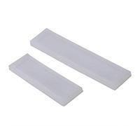 Cikonielf 2pcs/set DIY Bookmark Mould Making Rectangle Silicone Bookmark Mold Transparent Bookmark Mould Epoxy Resin Jewelry Craft Tool
