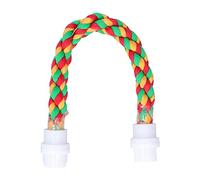Cikonielf Birds Stand Bar, Cotton Rope U-shaped Bird standing rod Perch Climbing Toys pets gift