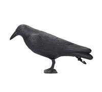 Cikonielf Simulation Black Crow Decoy Shooting Hunting Avoid Destroying Crops Decoy Plastic Landscape Halloween Decorations Birds Garden Decoration