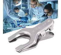 Cikonielf Spherical Pinch Clamp Stainless Steel Clamp Glass Ball Clamp Laboratory Tools Spherical Joint Clamp Holder(28#)