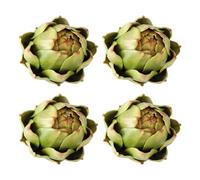 Cikoopul 4Pack Artificial Artichoke Vegetables and Fruits for Home Wedding Table Decoration (Green) Easy to Use Well-Made