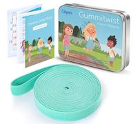 Cikyner Chinese Jump Rope, 4m Long 1.5cm Wide Elastic Chinese Ropes with Instructions French Skipping Rubber Band for Indoor and Outdoor Children Jumpsies Games, Ideal for Gifts for Girls and Boys