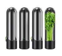 Cilantro Container, Refrigerator, Salad Container, Fridge, Multifunctional Container for Fresh Coriander, Coriander Saver, Pack of 4 Salad Containers
