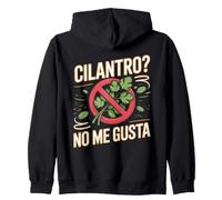 Cilantro No Me Gusta Coriander Herb Zip Hoodie