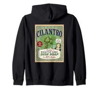 CILANTRO Tastes Exactly Like Dish Soap Gross Food Parody Zip Hoodie