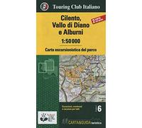 Cilento, Vallo di Diano e Alburn map&guide: 6 (Carta & guida)
