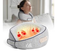 CILI Cordless Neck Massager Pillow with Heat, Shiatsu Neck Massager for Pain Relief, Deep Tissue Travel Neck Pillow, 3 Adjustable Intensity, Gifts for