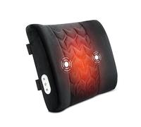 CILI Lumbar Support Pillow for Office Chair, Heated Back Support Pillow with Vibration, Back Massager for Chair, Back Rest Cushion Pillow for Desk Chair Sofa, Gifts for Mom Dad Women Men