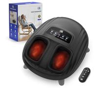 CILI Shiatsu Heated Foot Massager, Foot Massager for Plantar Fasciitis and Neuropathy, Instep Heating Foot Massager, Remote Control, Up to Size 14 for Men, Gift