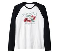 Ciliegie di Puglia Dolcezza Estiva Italian Cherry Fruit Raglan Baseball Tee