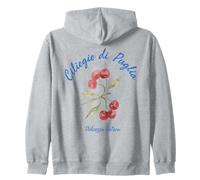 Ciliegie di Puglia Dolcezza Estiva Italian Cherry Graphic Zip Hoodie