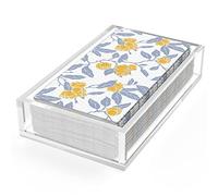 Cilinta Napkin Holder, 8mm Thicken Clear Acrylic Tray for Disposable Hand Towels, Bathroom Vanity Organizer Tray Guest Paper Towels holder Lucite Tray for Bathroom, Business, Restaurant, Hotel