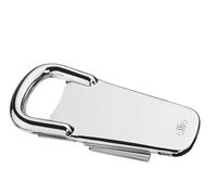 cilio Multiplo Bottle Opener, Chrome-Plated Metal, 3-in-1 Opener for Bottle Caps and Screw Caps, Cap for Bottle Cap Bottles, Rubber Insert, Beer Opener, Length 8.5 cm