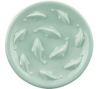 Slow Feeder Bowl for Cats and Small Dogs,Cilkus Fish Pool Design, Fun Interactive Bloat Stop Puzzle Feeder Bowl Healthy Eating Diet Made of Melamine Food Grade Material Dishwasher Safe