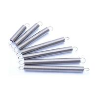 Cilky 1/2pcs 304 Stainless Steel Tension Spring Wire Dia 1.2mm S Hook Cylindroid Helical Pullback Extension Spring Length 30mm - 250mm Small Springs Compression (Color : 10MM_1.2MM, Size : 120mm (1p