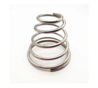 Cilky 10Pcs 304 Stainless Steel Tower Spring Conical Compressed Spring Wire Diameter 0.6mm 0.7mm 0.8mm Battery Spring Small Springs Compression (Color : 10Pcs, Size : 10pcs 0.8 * 12-20 * 30mm)