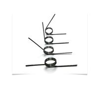 Cilky 10pcs 65Mn Steel V-Shaped Helical Torsion Spring Wire Diameter 1.0mm Angle 60 90 120 180 Degrees Small Springs Compression (Color : 3 LAPS_9MM, Size : 120 Degrees)