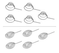 Cilky 10pcs Battery Contacts Universal Battery Springs - Multi-Size Positive Negative Conversion Spring Contact Battery Springs Replacement for Various Electronic Devices(12x9)