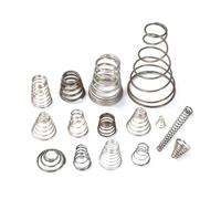 Cilky 10pcs/lot Conical Spring Tower Pagoda Spring 0.3/0.5/0.8mm Wire Small Pressure Contact Compressed Battery Spring Small Springs Compression (Size : 10pcs 0.8 * 12-20 * 30mm)