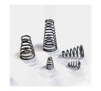 Cilky 10pcs Taper Pressure Spring Tower Spring Conical Cone Compressed Spring Spring Steel/Stainless Steel Pressure Spring Small Springs Compression (Size : 10pcs 0.7 * 5.6-10 * 12mm)