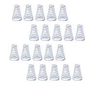 Cilky 20pc Wire Diameter 0.3mm 0.5mm 0.7mm 0.8mm Tower Spring 304 Stainless Steel Taper Wire Cone Compressed Spring Conical Length 5-30mm Small Springs Compression(Size:0.8x12-20x30mm)