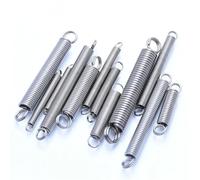 Cilky 2pcs 1.5mm Wire Dia 304 Stainless Steel O Ring Hook Extension Spring Tension Spring Coil Spring Dual Hook Spring L=30mm-100mm Small Springs Compression (Color : 1.5x18mm, Size : 80mm)
