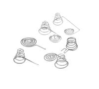 Cilky 5pcs AA Battery Negative and Positive Coils Spring Contact Plate NIckel Wire Spring Small Springs Compression (Size : FW-DCTH5FZ12X26, Color : 5PCS)