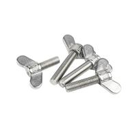 Cilky Metal Screws 2Pcs M5 M6 304 Stainless Steel Butterfly Screw Big Ear Bolt Special-shaped Hand Claw Screw Thumb Screw(25mm,M5-2pcs)