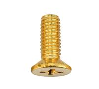 Cilky Metal Screws 30-200Pcs M2 M2.5 M3 Brass Machine Screw Countersunk/Round Head Cross Flat Head Metric Thread Screw(Countersunk Head,12MM_M2 (200PCS))